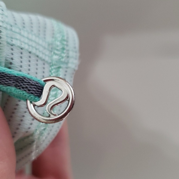 Lululemon Athletica Run Back On Track Tank Top Women 10 Mint Moment Black Stripe - Picture 5 of 14